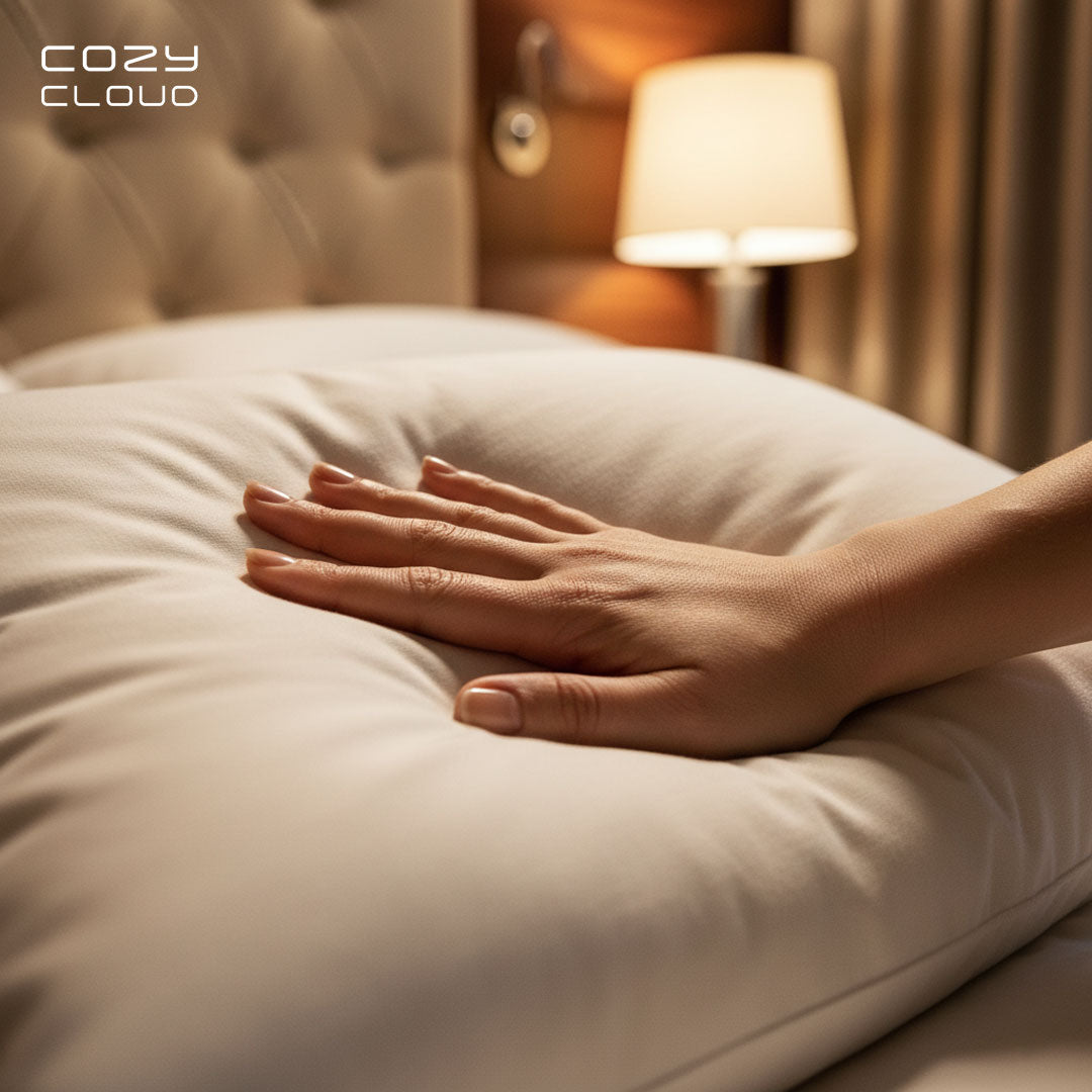 مخدة فندقية مايكرو فايبر قطن ناعم 100% – مقاس 50×70