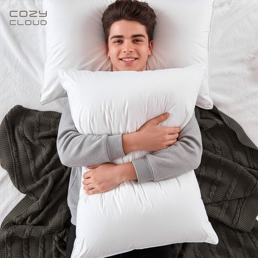 مخدة فندقية مايكرو فايبر قطن ناعم 100% – مقاس 50×70