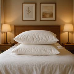 مخدة فندقية بولي دوان قطن ناعم 100% – مقاس 60×80