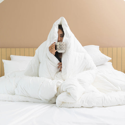 لحاف فندقي مقاس كينج | 2 مخدة فندقية